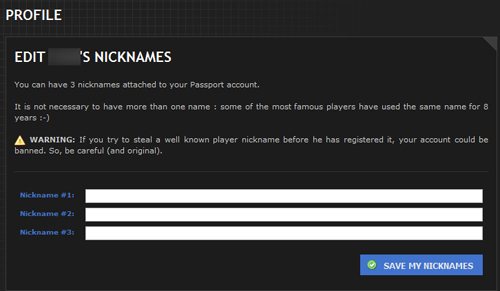 nicknames